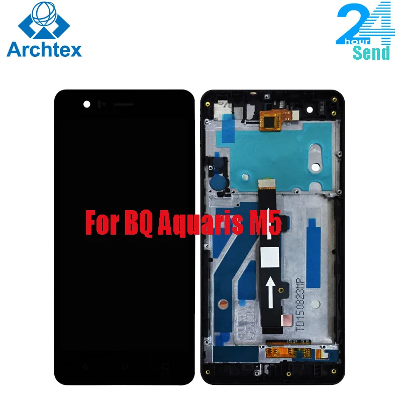 Для BQ Aquaris M5 100% Оригинальный ЖК дисплей и TP кодирующий преобразователь сенсорного