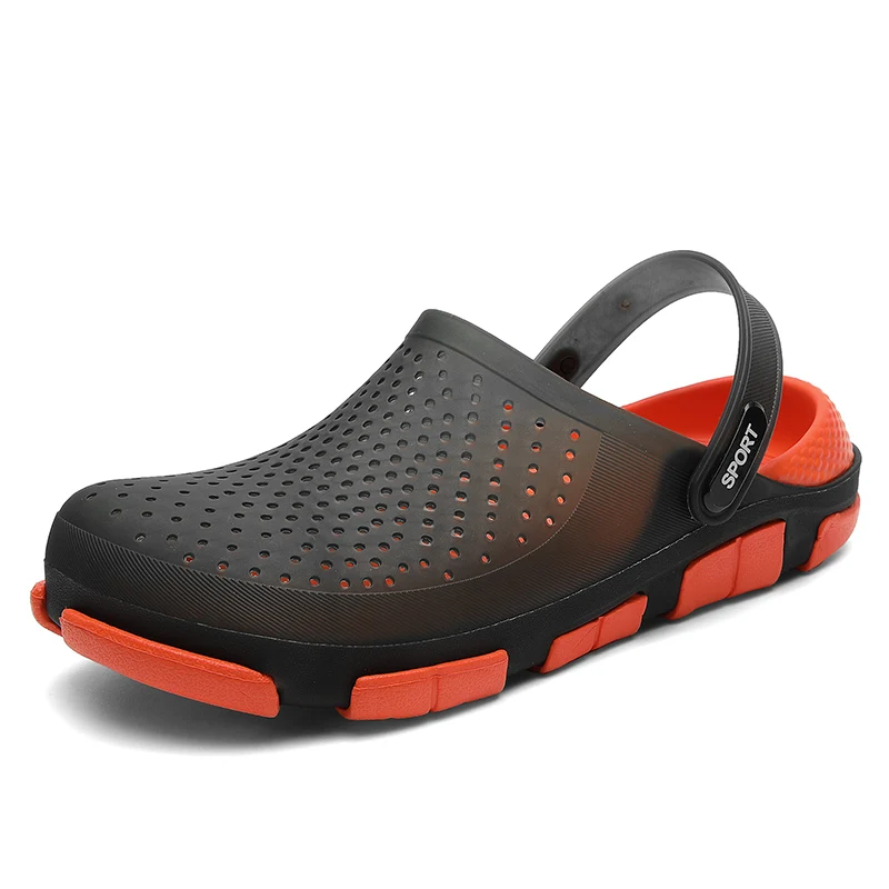

Summer Men's Sandals Casual Garden Clogs Shoes for Men Outdoor Slippers Lightweight EVA Hole Shoes Beach Sandalias Hombre