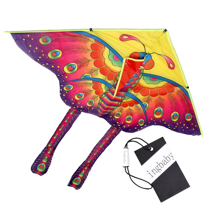 

Single 90*50cm Outdoor Sports Butterfly Flying Kite Outdoor String Board Children Without Game Kites Durable Toy Winder Kid