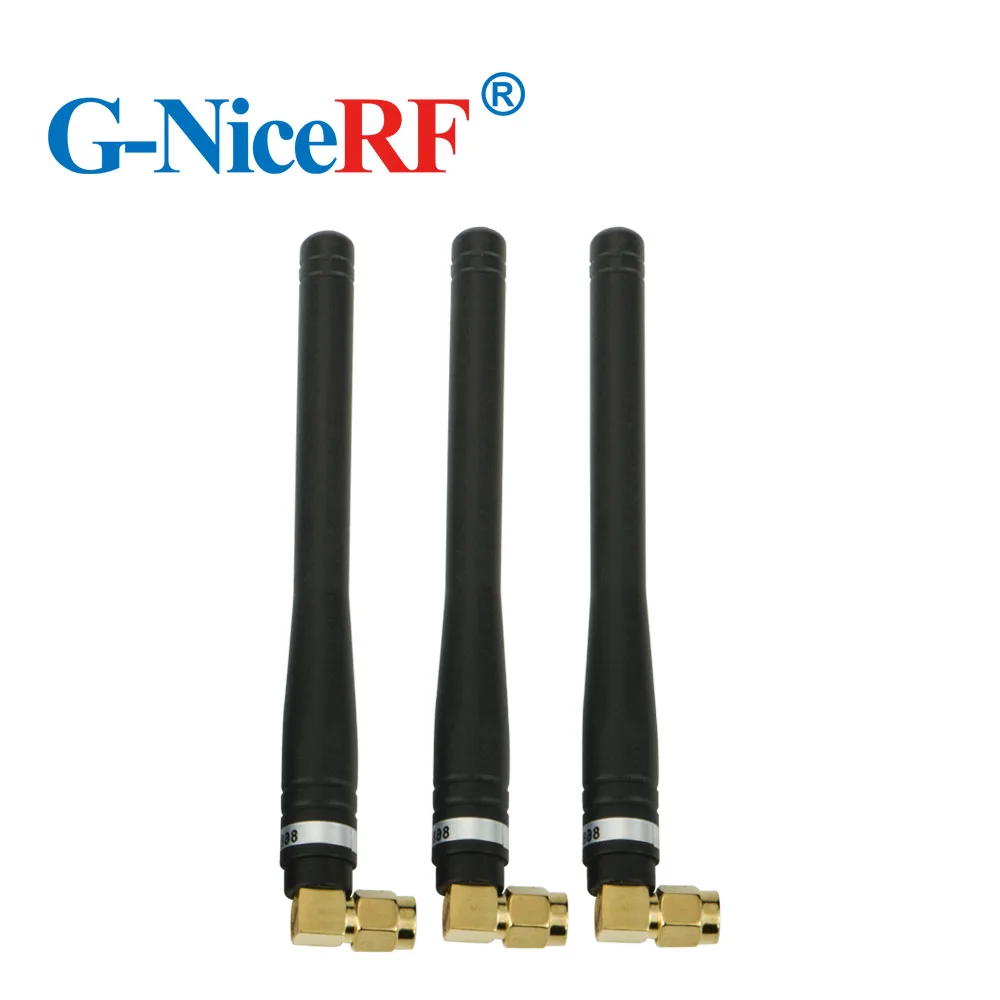 10pcs/lot SW868-WT100 868MHz Gain 3.0 dBi Rubber Antenna with Male SMA head for wireless module