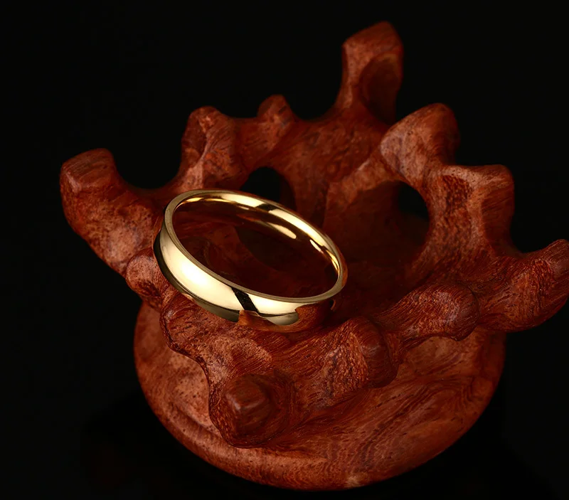 Vnox Симпатичные 4 мм кольцо для Для женщин Нержавеющая сталь свадебные Обручение