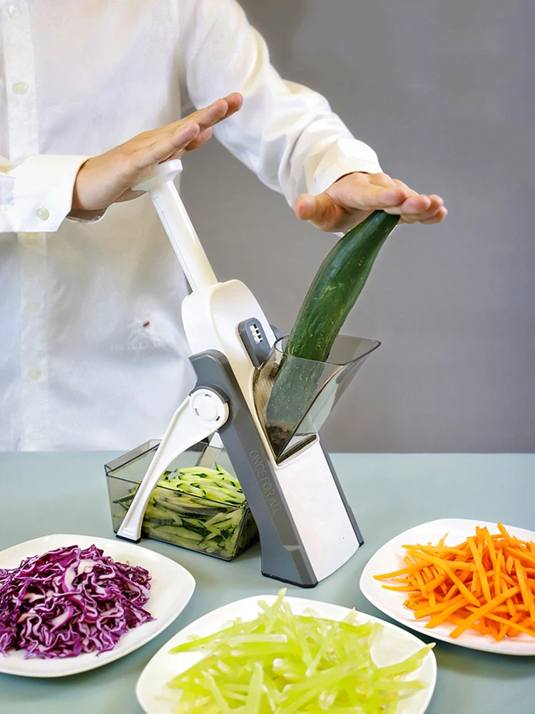 

Manual Vegetable Slicer Foldable Grater Slicer Safe Vegetable Slicers Easy To Cut Potato Chips French Fry Tool Kitchen Gadgets