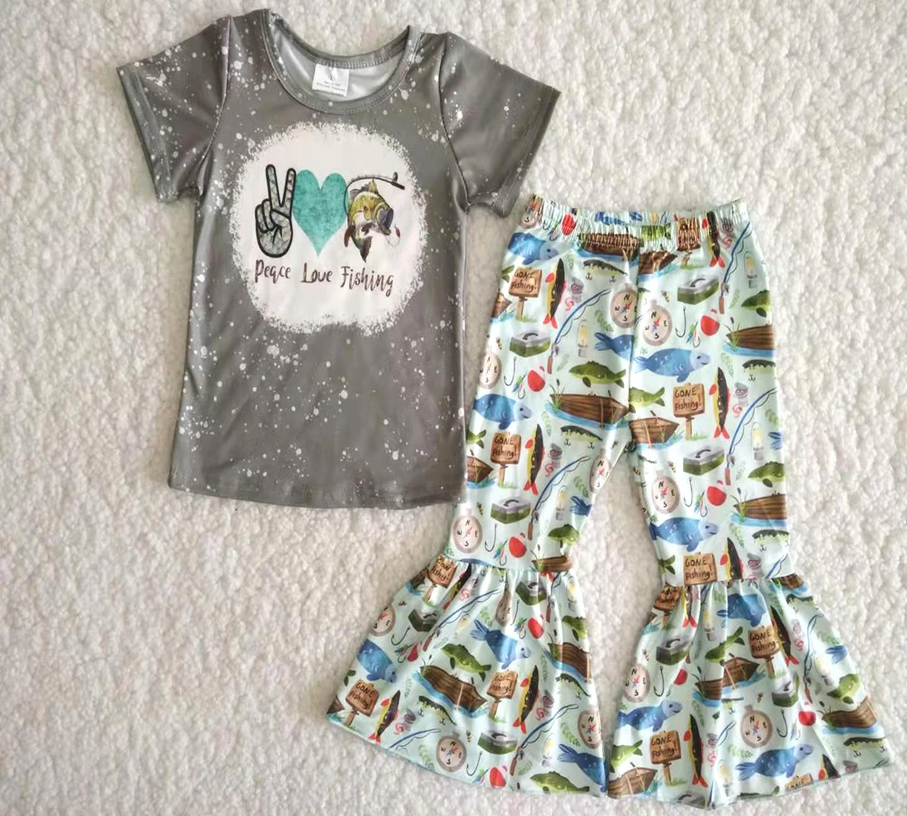 Высококачественный комплект одежды для девочек с коротким рукавом дизайнерский