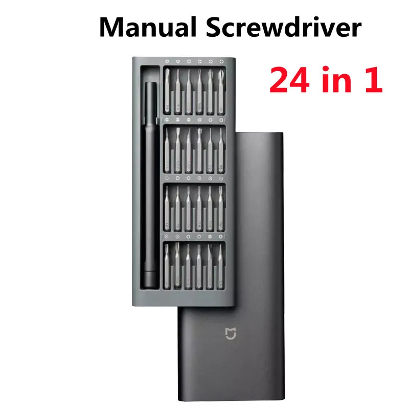 

2021 New Original Xiaomi Daily Use Screwdriver Kit 24 Precision Magnetic Bits Alluminum Box DIY Screw Driver Set For Smart home