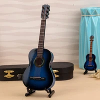 mini classical guitar wooden miniature guitar model musical instrument home bedroom living room crafts decoration gift