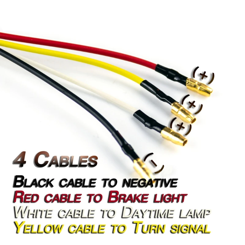 

Motorcycle Turn Signal Bullet Lights Amber Diamond Lens LED Brake Indicator 6XDB