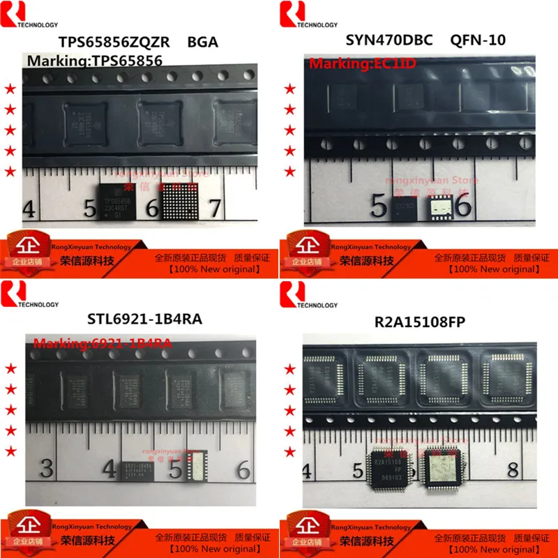 TPS65856ZQZR TPS65856 BGA SYN470DBC EC1ID SYN470 QFN 10 STL6921 1B4RA 6921 R2A15108FP R2A15108 100% Новый