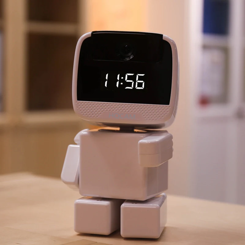 

Robot 1080P IP Camera WIFI Clock Network CCTV HD Baby Monitor Remote Control Home Security Night Vision Two Way Audio