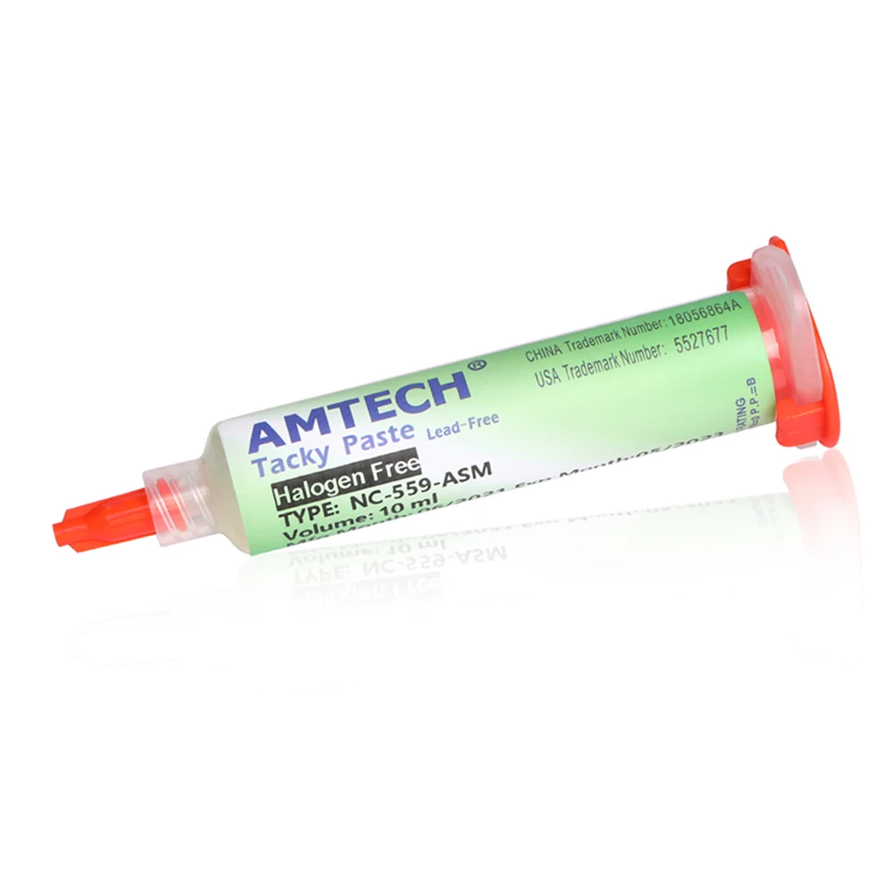 100% оригинальная паяльная паста AMTECH NC-559-ASM 10cc для пайки Smd 183 комплект | Инструменты