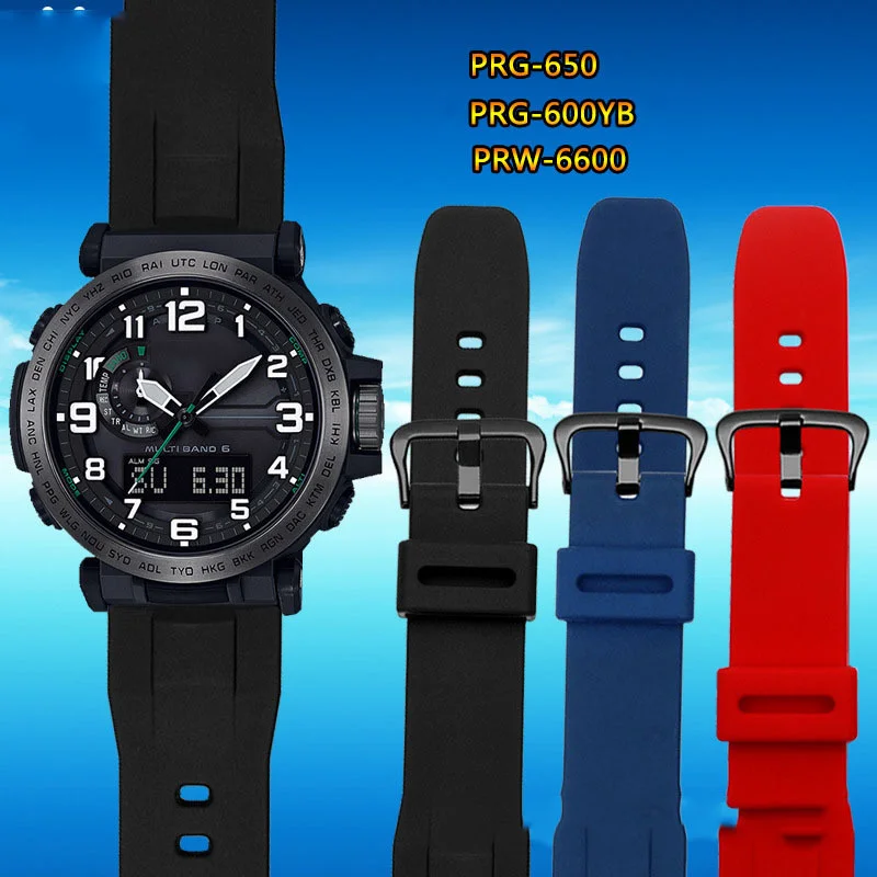 Сменный резиновый ремешок на запястье для объектива с оптическими зумом Casio PRG-650