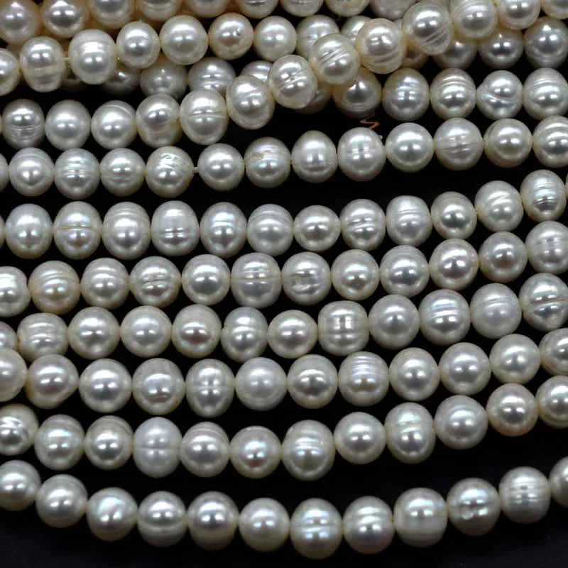 

Real Freshwater Black Pearl 6-7 mm Irregular Baroque Loose Beads 10 Strands for Handmade Necklace DIY Jewlry