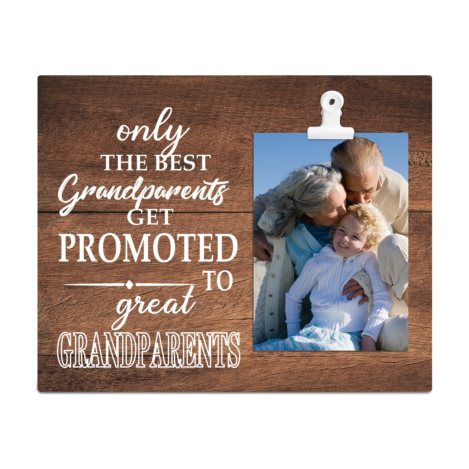 

Creative Wooden Photo Frame Wall Decor Wall Hanging Home Decor Picture Photo Display Stand Home Decor to Grandparents Gifts