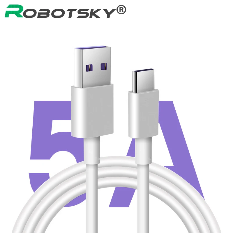 5A Type C кабель быстрой зарядки 0 5 м/1 м/2 м/3 м ПВХ Чистый медный с разъемом usb c для