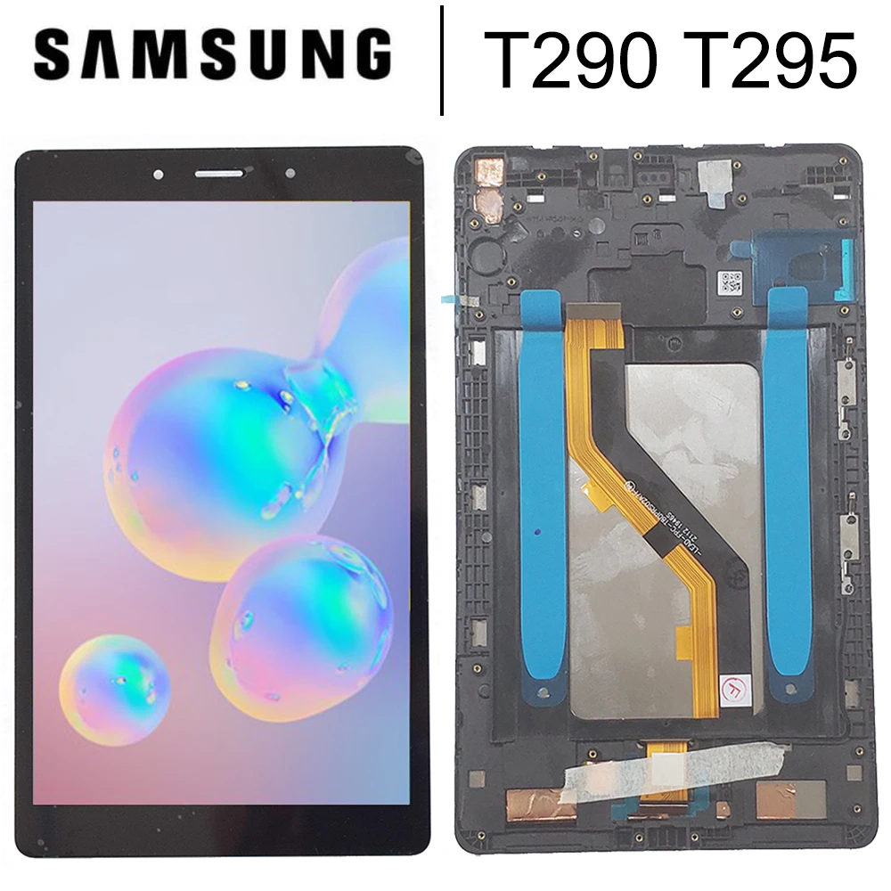 Tela Touch Display Lcd Original Digitalizador Montagem de Vidro Mais Moldura para Samsung Tab a 8.0 2022 T290 T295 Sm-t290 Painéis e LCDs p/ tablet