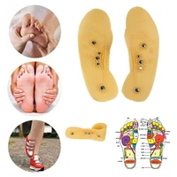 1 pair 2colors sports foot care magnetic comfort silicone shoes pad massage insoles