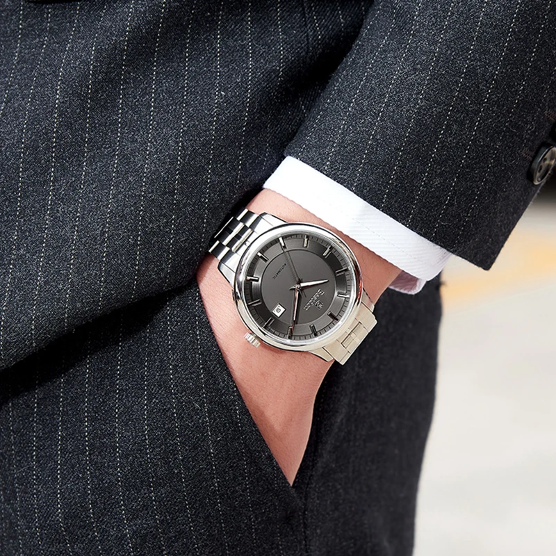 Мужские часы от известного бренда Bestdon Gold автоматические механические с синим и