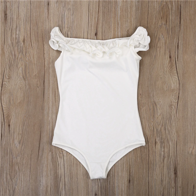 Sexy Ladies Women Elegant Romper Top Bodysuit Slim Off Shoulder Ruffle Solid Red Black White Jumpsuit Bodycon Playsuits | Женская одежда