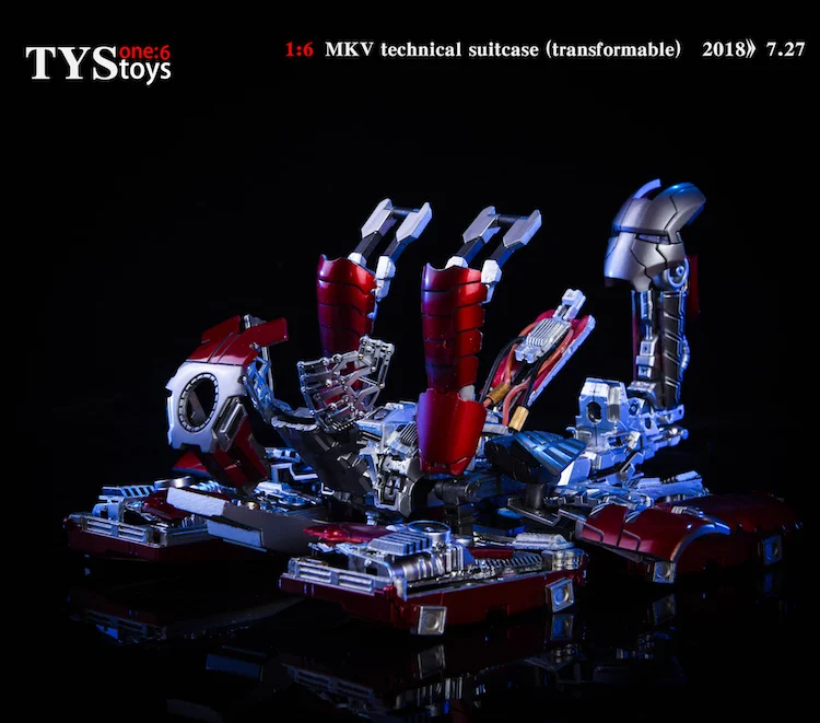TYStoys 1/6, Мстители, Железный человек, сцена, аксессуар, чемодан, броня, MK5, шарнир, Movabe, фигурка, модель, набор