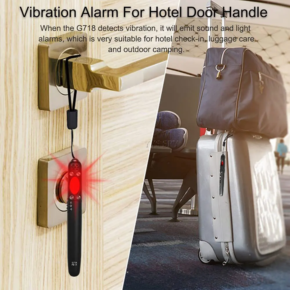anti spy camera detector rf detection sound infrared light alarm hidden cam scan gps locator hotel travel handheld bug finder free global shipping