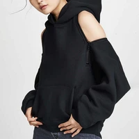 hoodies for female casual womens sweatshirts hooded long sleeve backless off shoulder autumn fashion clothing