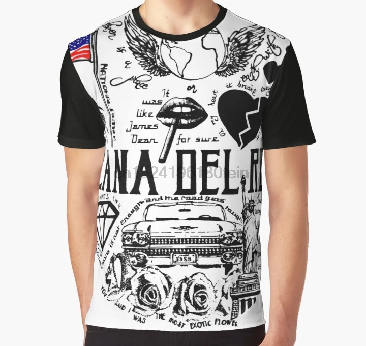 Принт по всему миру 3D футболка Мужская забавная lana del rey-tropico poolside ride полная печать