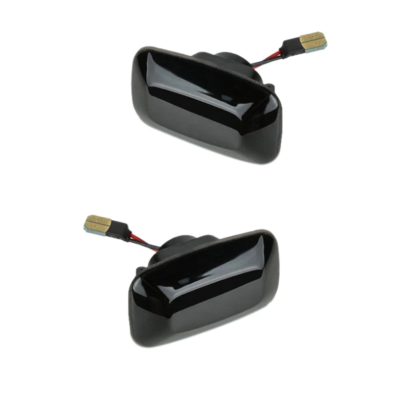 Черный Динамический светодиодный боковой маркер указатель поворота светильник