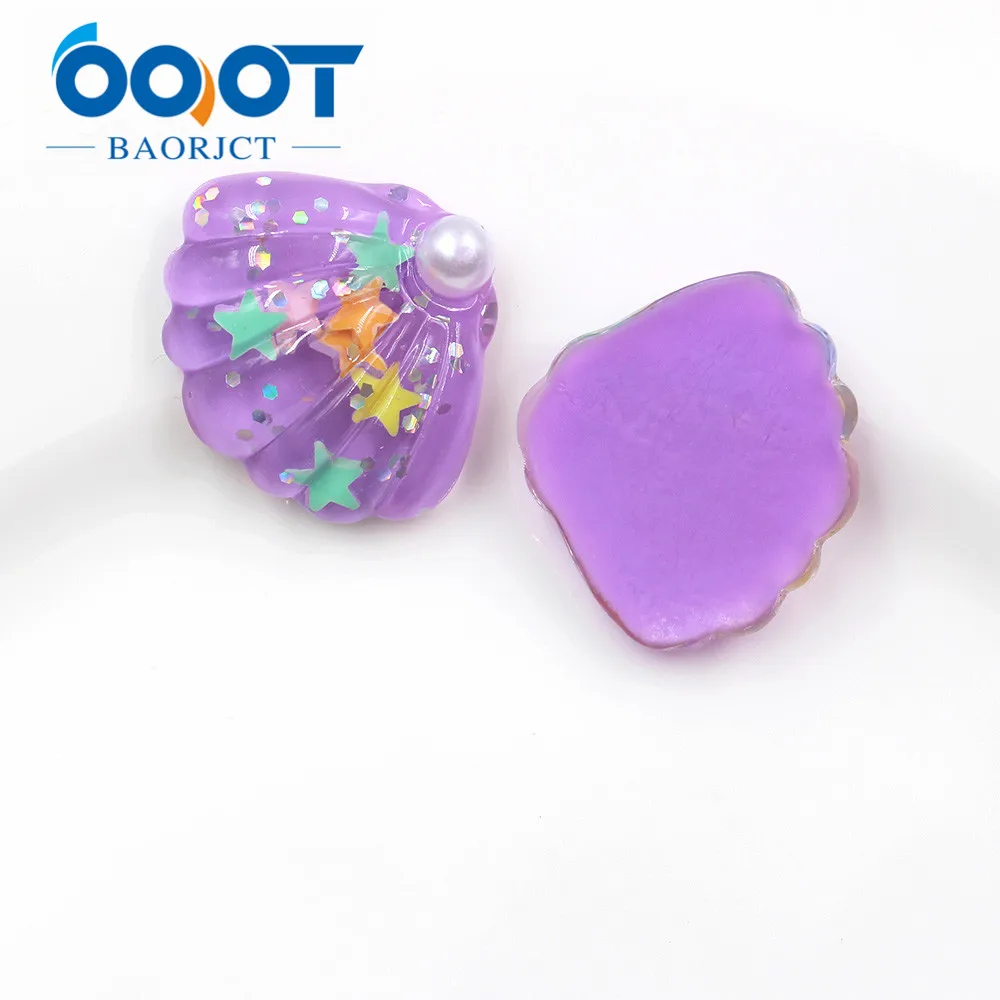 OOOT BAORJCT 20312-6 10pcs 30mm*25mm Multiple Colorful pearl Sea shell decoration ornaments Decorations DIY handmade materials | Дом и сад