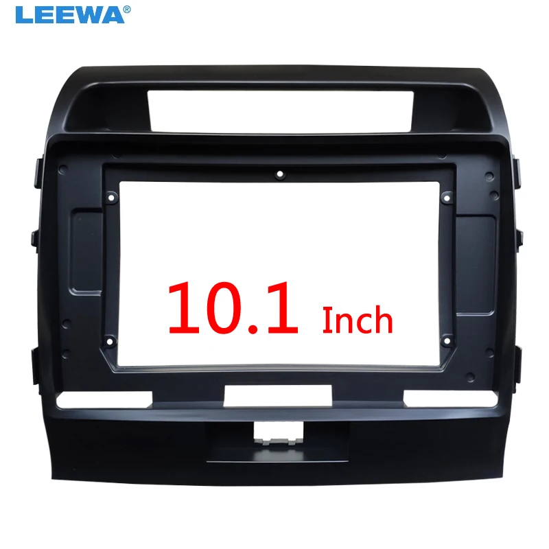 LEEWA автомобильный стерео 9 &quotбольшой экран 2Din фасции рамка для Toyota Land Cruiser 07 15