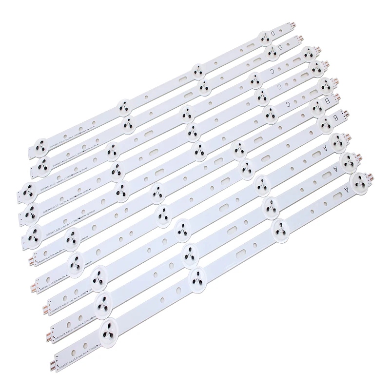 Полоски для подсветки LED 10 шт. x 40 дюймов тип ABCD Samsung TV SVS400A73 40D1333B 40L1333B 40PFL3208T LTA400HM23