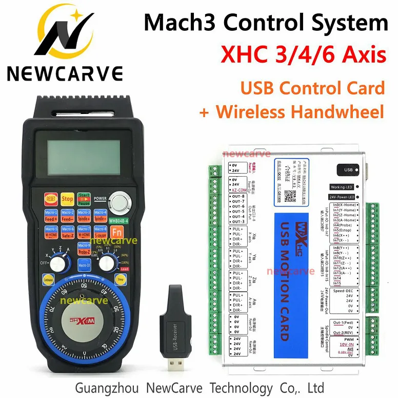 XHC CNC маховик беспроводной Mach3 MPG подвесной маховик для фрезерного станка 4 6 оси MPG WHB04B-4 WHB04B-6 NEACARVE