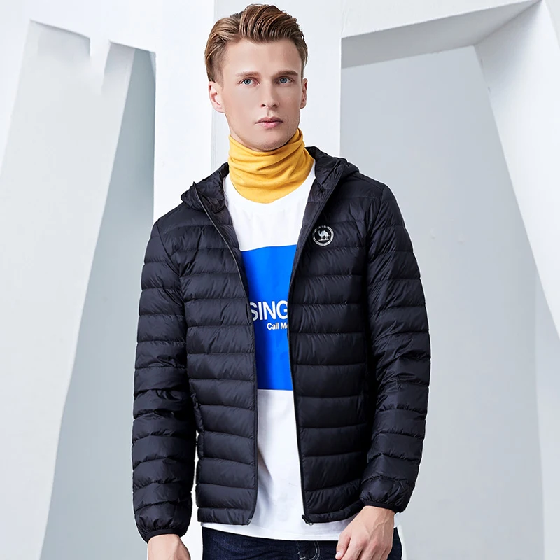 Куртка CAMEL Повседневная на белом утином пуху для мужчин и женщин Ультралегкая