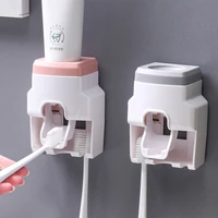 toothpaste dispenser wall mount automatic toothpaste squeezer bathroom accessories portable family kids lazy toothbrush holder