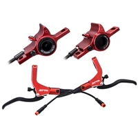 1pair bicycle hydraulic disc brake kit front rear lever electric scooter folding bike hydraulic disc oil brake levers set hot