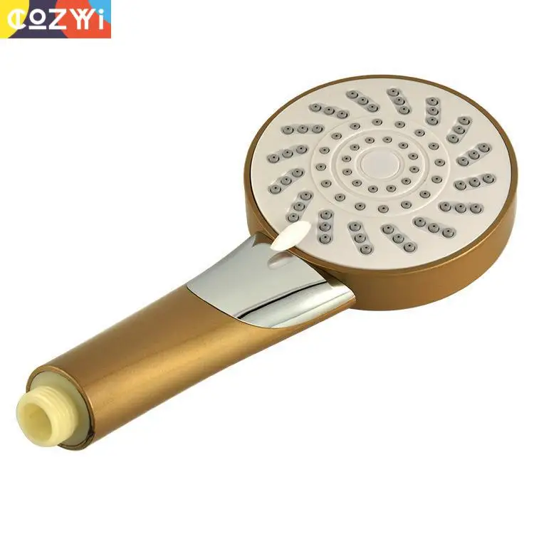 Ручная насадка для душа из АБС-пластика золотой модный стиль большая круглая