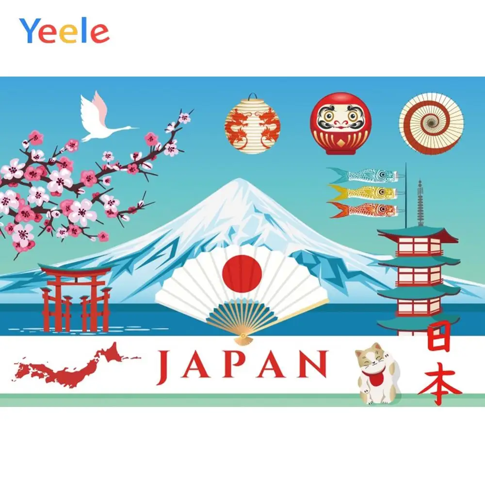 Yeele Фотофон для студийной фотосъемки с искусственными рыбами цветами вишни