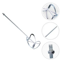 s shaped m12 mixing rod practical steel mixing paddle cement mixer parts head for electric mortar drill construction tool