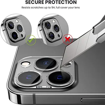 3PCS Camera Lens Protection For iPhone 12 13 14 Pro Max Lens Screen Protector 3D Full Tempered Glass For 11 ProXS MAX Camera 5