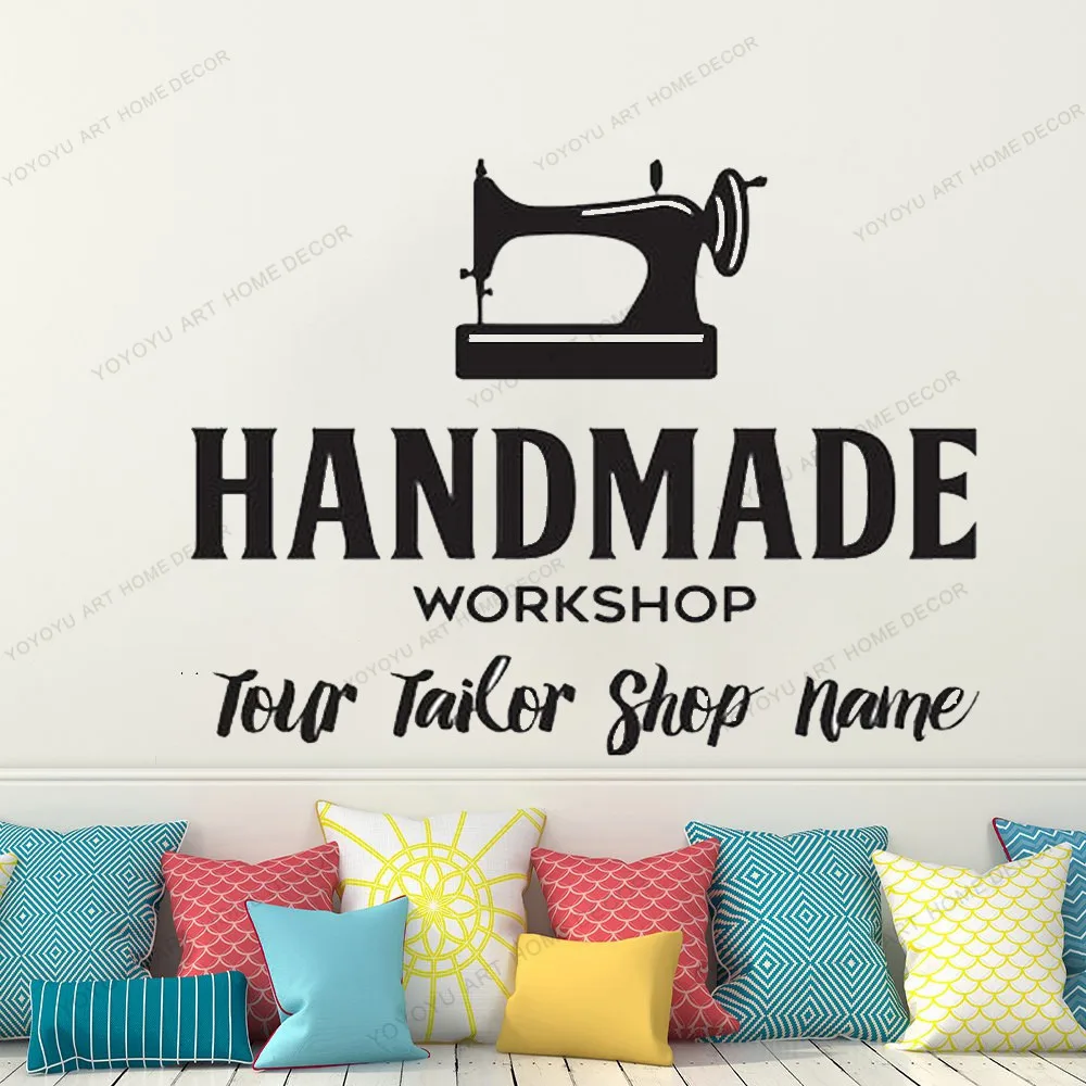 Декоративная наклейка на стену ателье для швейной студии модная одежды