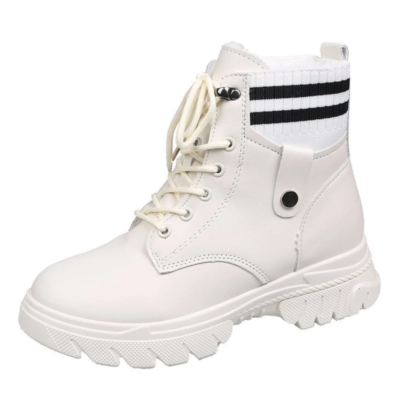 

Snow Boots Women Platform Shoes Woman Winter 2020 Ankle Boots Female Bottine Femme Winter Designer Shoes Ladies Woman Booties 35