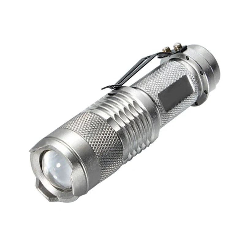 flashlight Мини-велосипедный светодиодный светильник 350 люменов велосипедный передний фонарь Водонепроницаемый зум-светильник с регулируемым фокусом перезаряжаемый велосипедный светильник - Цвет: flashlight