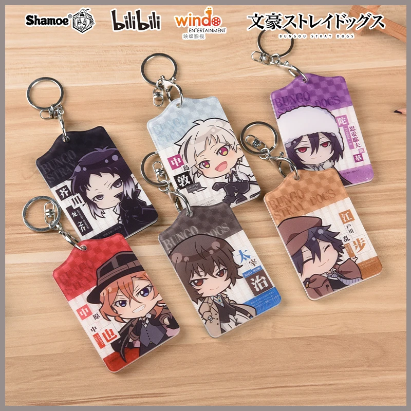 

10x6 см держатель для карт аниме «бродячие псы» дазай Осаму Edogawa Rampo Nakajima чехол для визитной карточки автобуса брелок сумка Подвеска