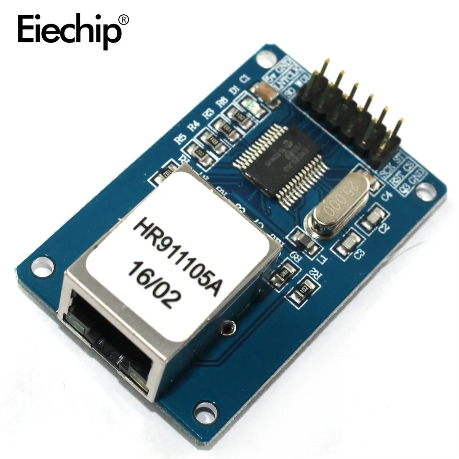 Сетевой модуль Mini ENC28J60 последовательный SPI для arduino 51 AVR PIC STM32 LPC Ethernet MCU макетная