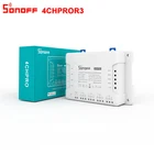 Светильник SONOFF 4CH PRO R3, Wi-Fi, пульт дистанционного управления, 433 МГц, RF, Умный домашний контроллер, 4 канала