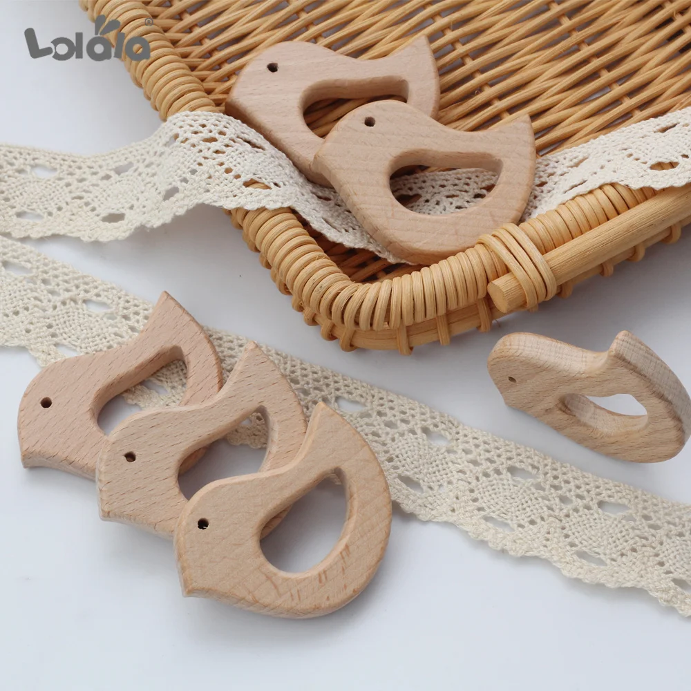 Деревянный Прорезыватель для зубов 20 шт. деревянный кулон соски цепочка игрушки