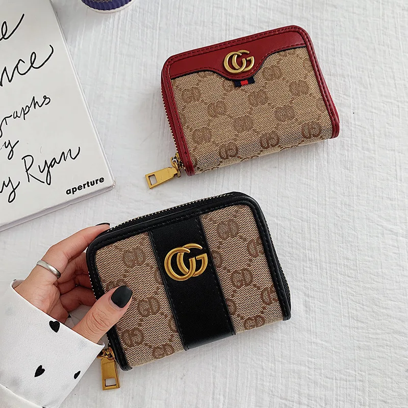 

2021 classic explosions GD letter short purse ladies clutch bag zipper handbag