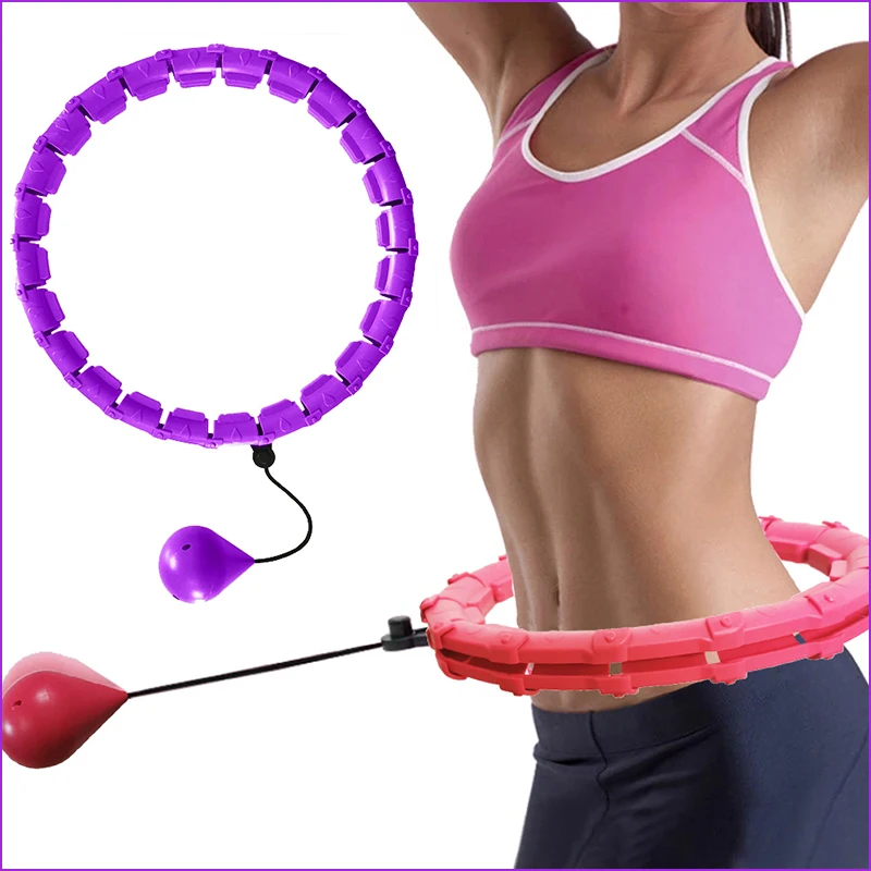 

24 Section Adjustable Sport Hoops Abdominal Thin Waist Exercise Detachable Hoola Massage Fitness Hoop Training Weight Loss