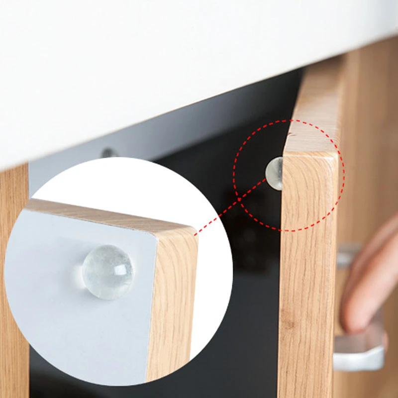 24 шт./лот прозрачный Противоскользящий силиконовый амортизатор аксессуары для