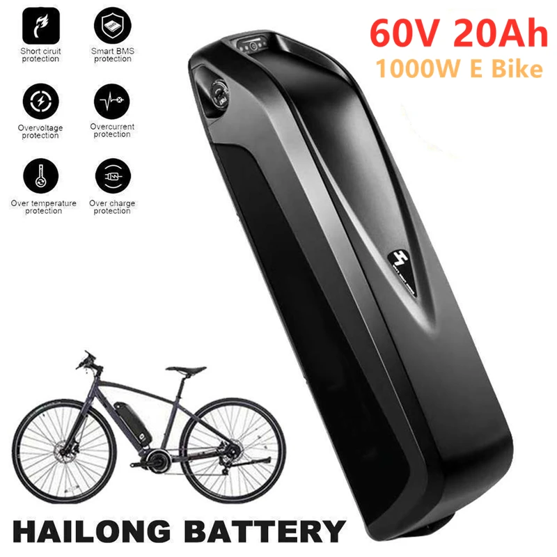 

2020 100% Оригинальный аккумулятор для электрического велосипеда Hailong 18650, комплект аккумуляторов 60 в 17 Ач 20 Ач 25 Ач, мощный литиевый аккумулятор...
