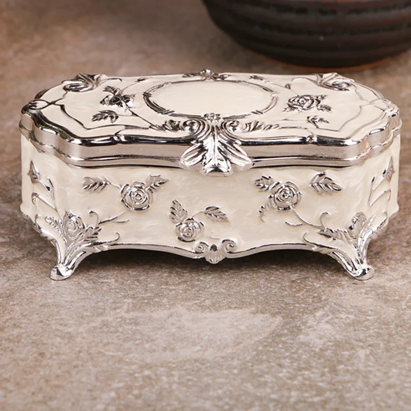 

Jewelry Box Vintage Jewelry Box Ring Earrings Necklace Jewelry Bracelet Pearl Case Gift Storage Box Valentine's Day present