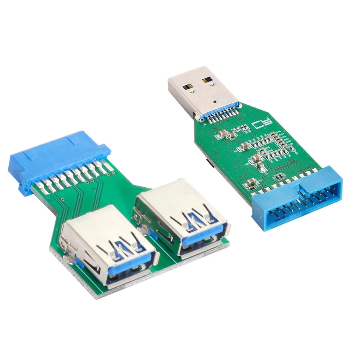 

USB 3,0 тип А на материнскую плату Chenyang, 20-контактный разъем, гнездовой концентратор и 20-контактный на двойной адаптер USB 3,0